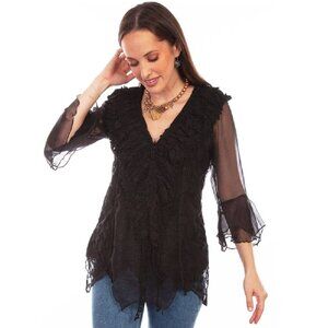 Scully Honey Creek crochet lace top